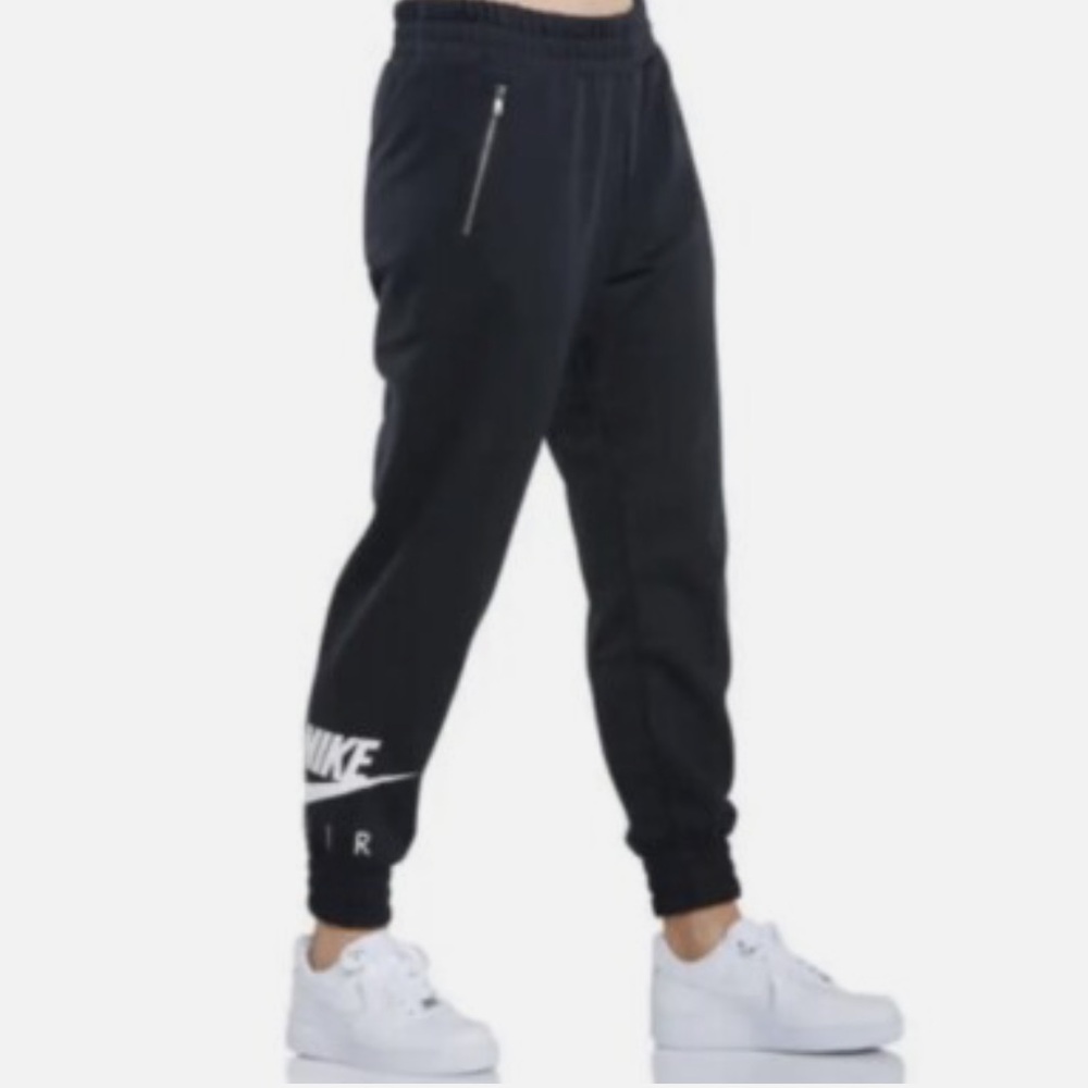 Nike Size XS DM1773-010 Women Sportswear Black‎ Fleece Training Pant